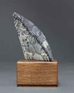 A photo of Soapstone Owl #11F by Clarence P. Cameron, Madison, Wisconsin