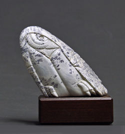 A photo of Soapstone Owl #25F by Clarence P. Cameron