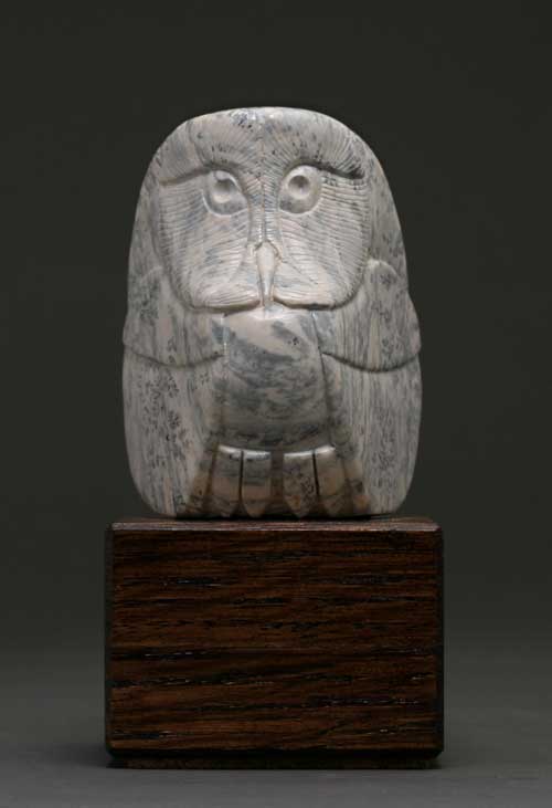A larger photo of Soapstone Owl #18 by Clarence P. Cameron of Madison Wisconsin