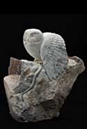 Dinner at the Hard Rock, a soapstone sculpture by Clarence P. Cameron