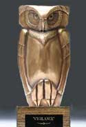 Copper Owl - Repousee and Chasing