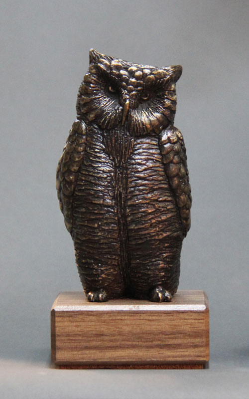 Detailed Bronze Owl - Brown