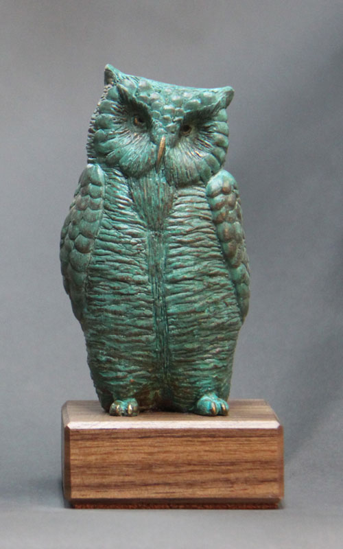 Detailed Owl -Green- Front