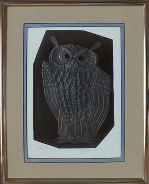 Big Boy, a framed copper piece by Clarence P. Cameron of Madison, Wisconsin