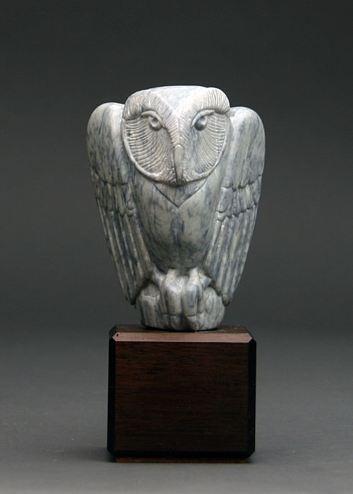A larger photo of Soapstone Owl #17F by Clarence P. Cameron of Madison Wisconsin