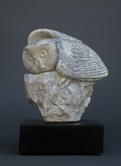 In the Moment, a soapstone owl by Clarence P. Cameron