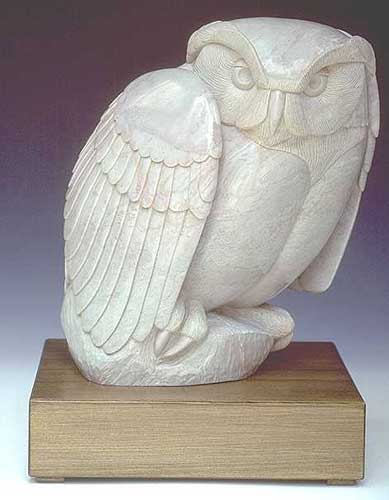 Impression on a Winter's Eve, a soapstone sculpture exhibited in the 1995 Birds in Art exhibition